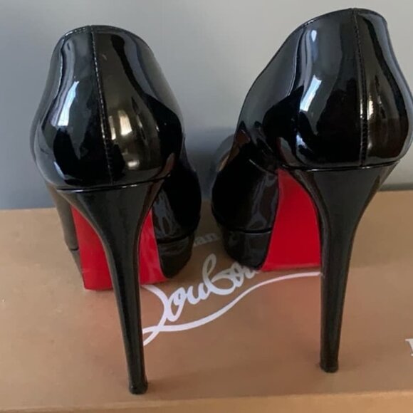 Christian Louboutin Patent Platform Heel - Picture 3 of 4